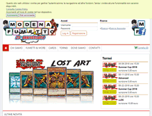 Tablet Screenshot of modenafumetto.com